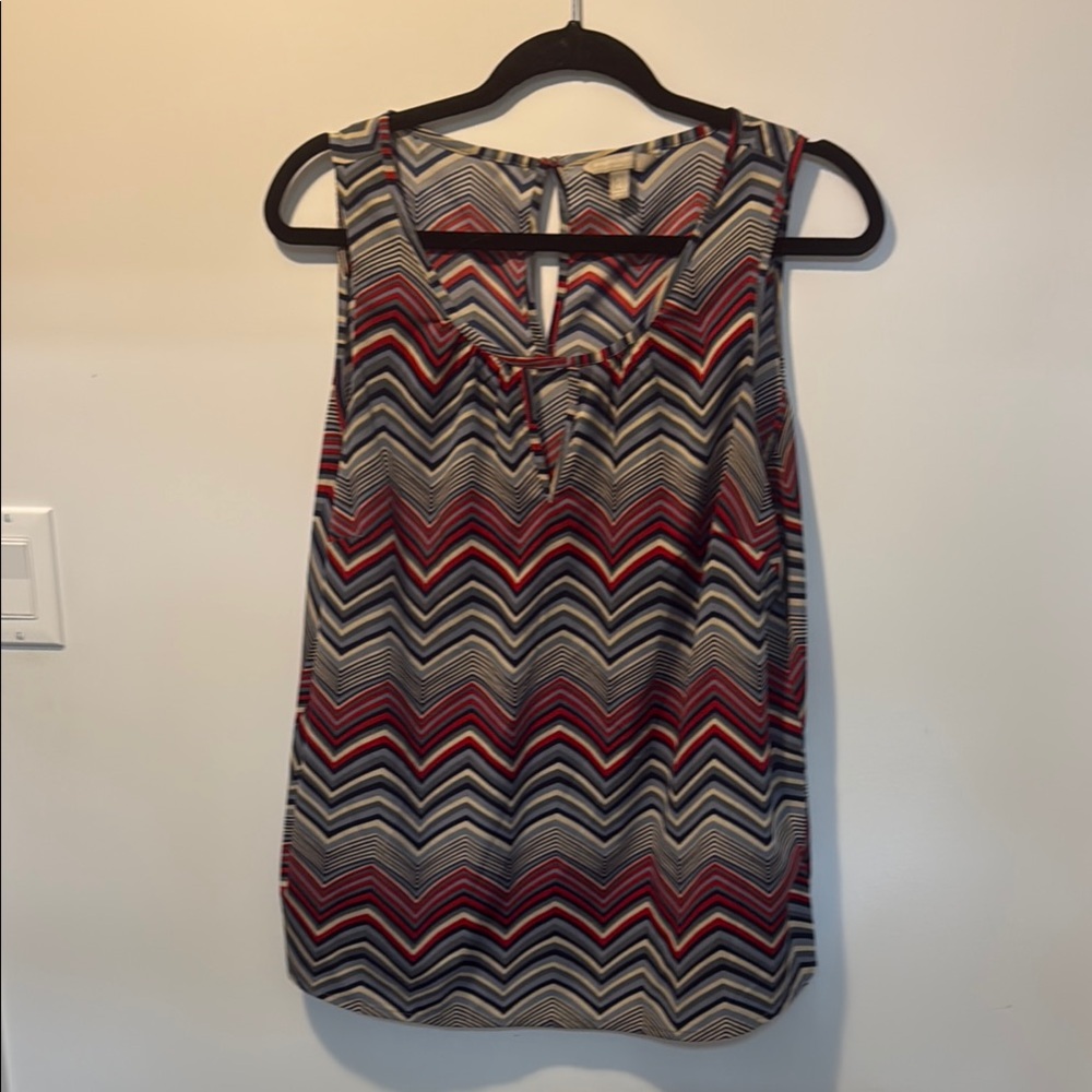 Banana Republic Chevron Patterned Sleeveless Top